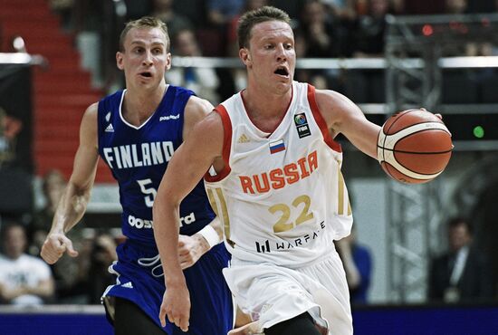 International basketball tournament "Kondrashin and Belov Cup." Russia vs. Finland