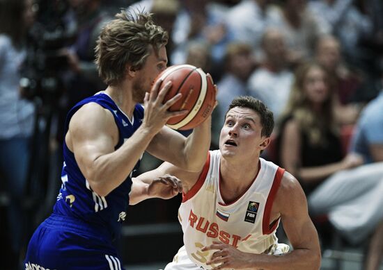 International basketball tournament "Kondrashin and Belov Cup." Russia vs. Finland