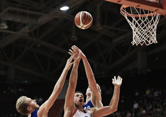 International basketball tournament "Kondrashin and Belov Cup." Russia vs. Finland