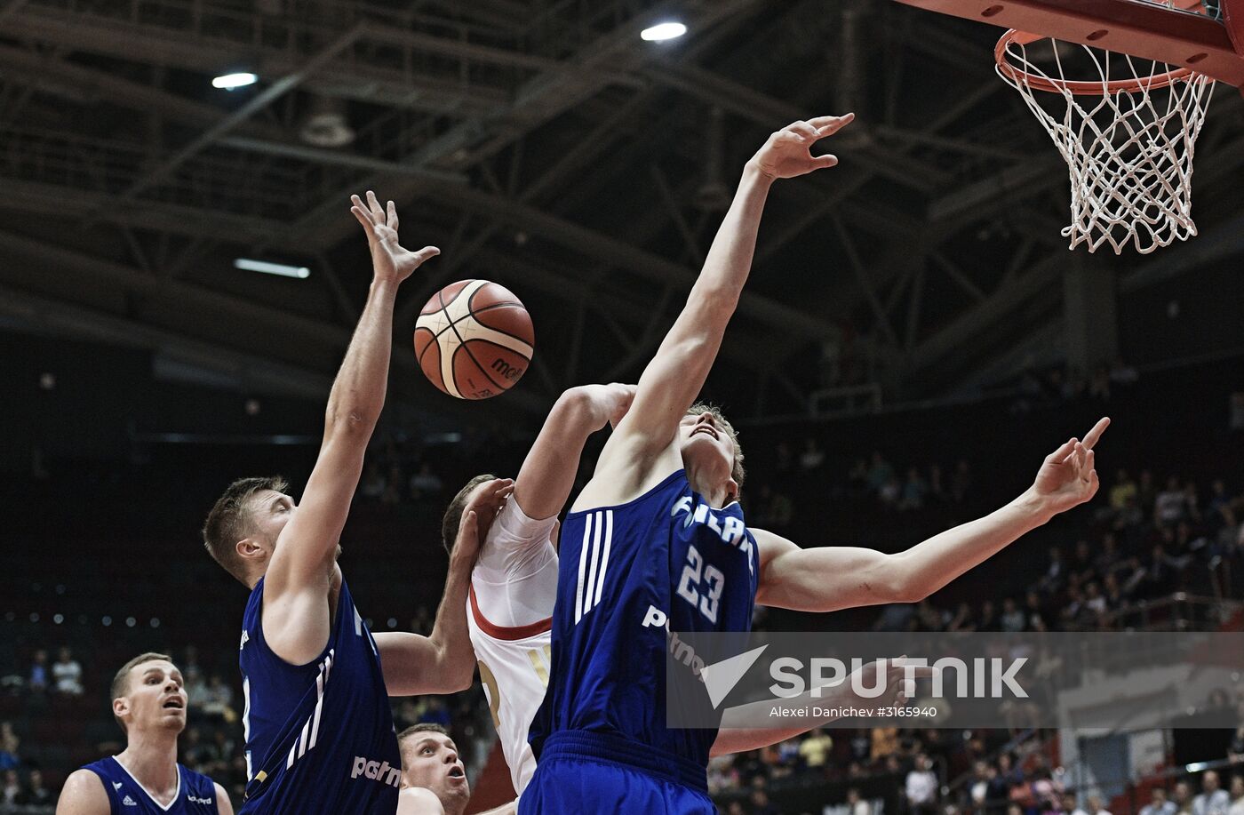 International basketball tournament "Kondrashin and Belov Cup." Russia vs. Finland