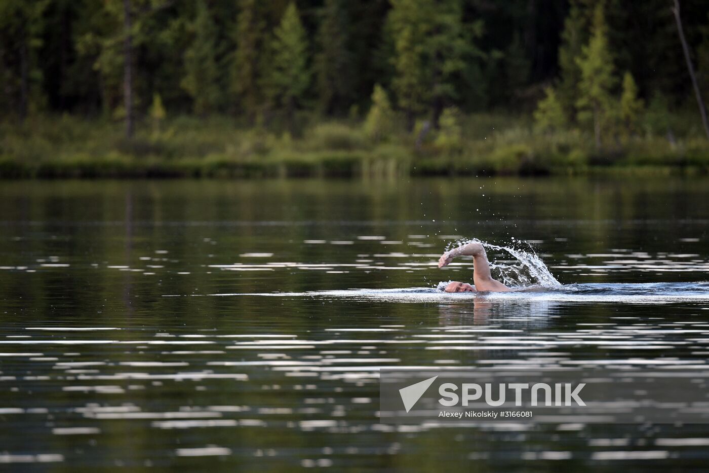 Russian President Vladimir Putin on vacation in Republic of Tyva