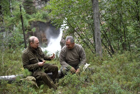 Russian President Vladimir Putin on vacation in Republic of Tyva