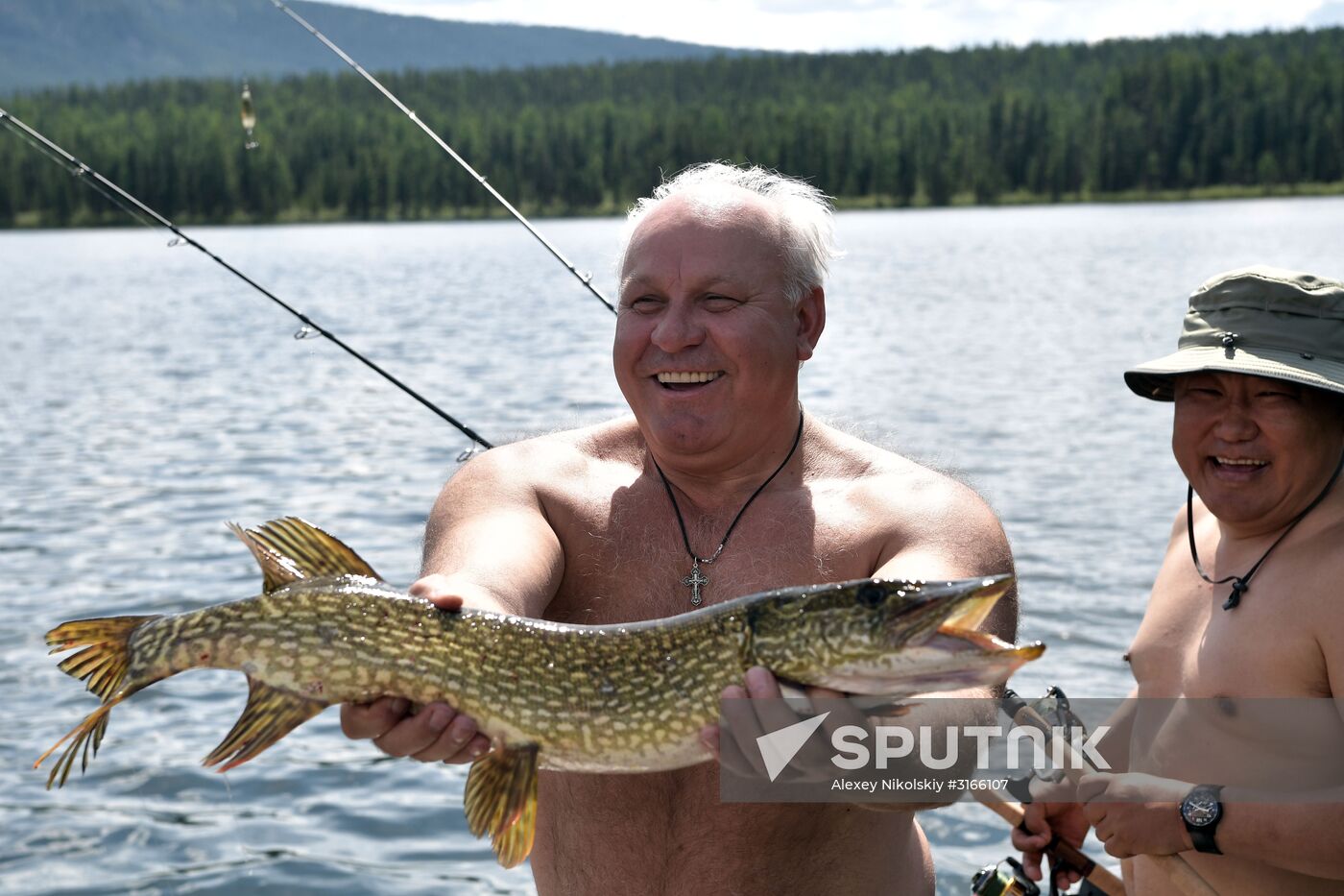 Russian President Vladimir Putin on vacation in Republic of Tyva