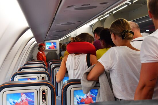 Aeroflot passengers