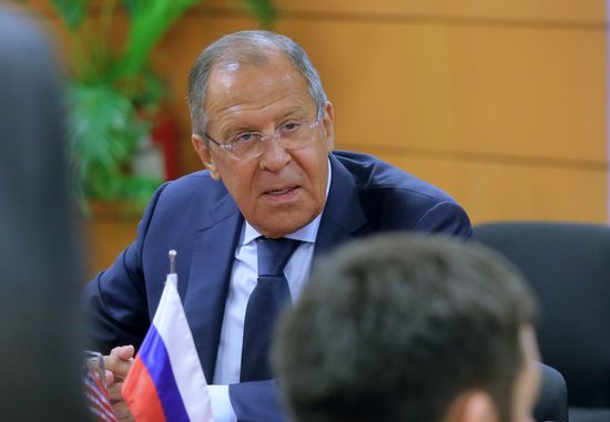 Russian Foreign Minister Sergei Lavrov visits Philippines