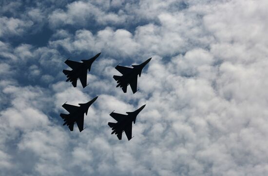 Air show in Novosibirsk Region