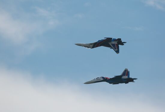 Air show in Novosibirsk Region