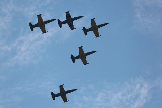 Air show in Novosibirsk Region