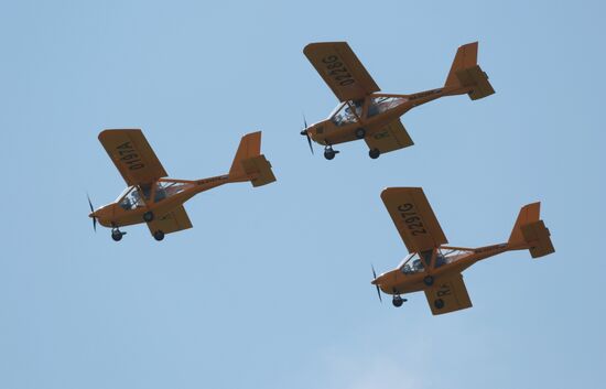 Air show in Novosibirsk Region