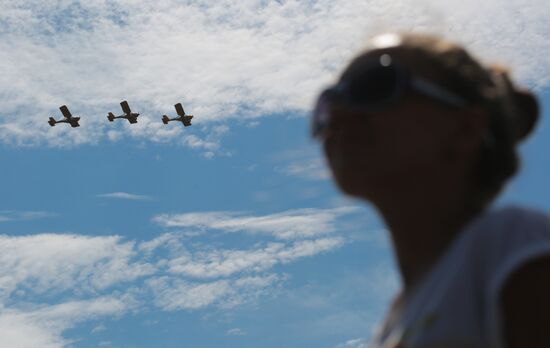 Air show in Novosibirsk Region