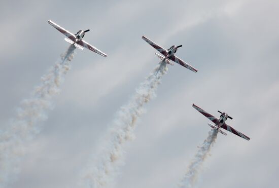 Air show in Novosibirsk Region