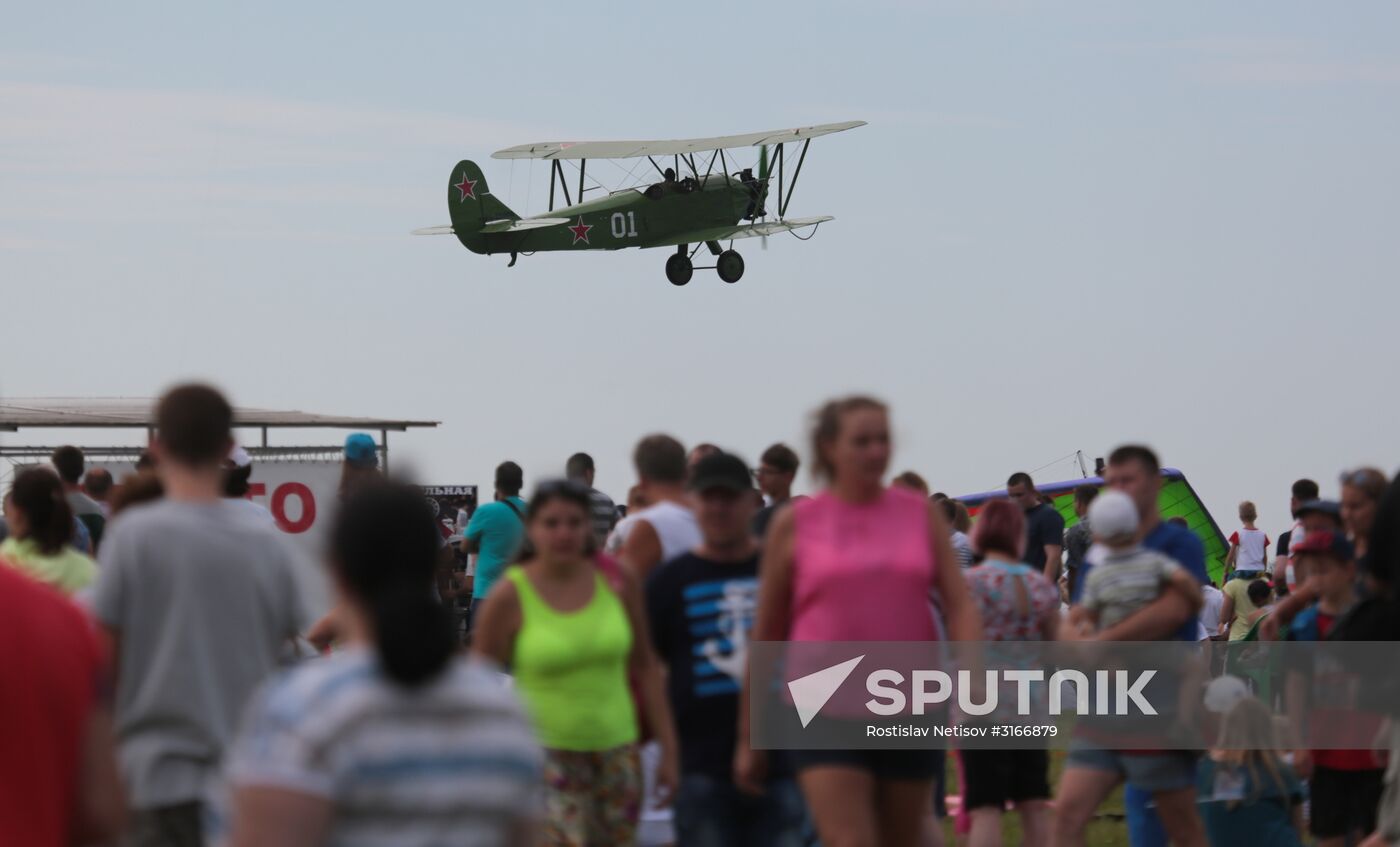 Air show in Novosibirsk Region