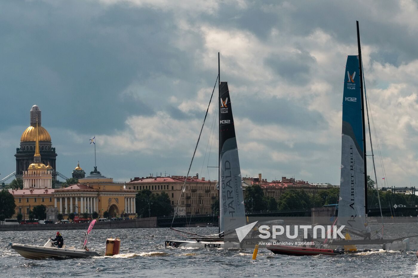 World Match Racing Tour sailing series in St. Petersburg