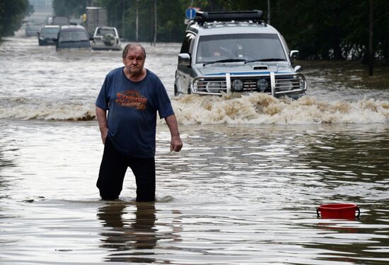 Aftermath of torrential rains in Primorye Territory