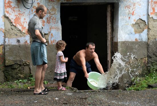 Aftermath of torrential rains in Primorye Territory
