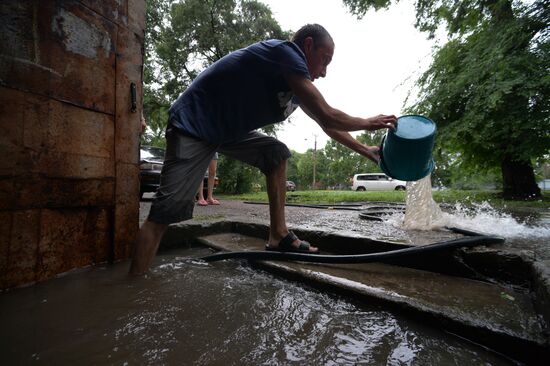 Aftermath of torrential rains in Primorye Territory