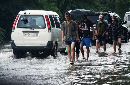 Aftermath of torrential rains in Primorye Territory