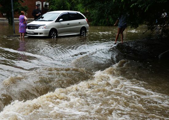 Aftermath of torrential rains in Primorye Territory