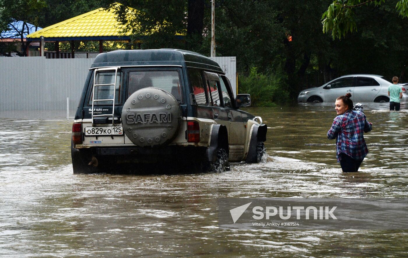 Aftermath of torrential rains in Primorye Territory