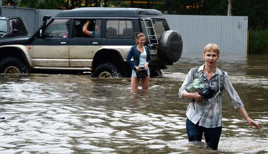 Aftermath of torrential rains in Primorye Territory