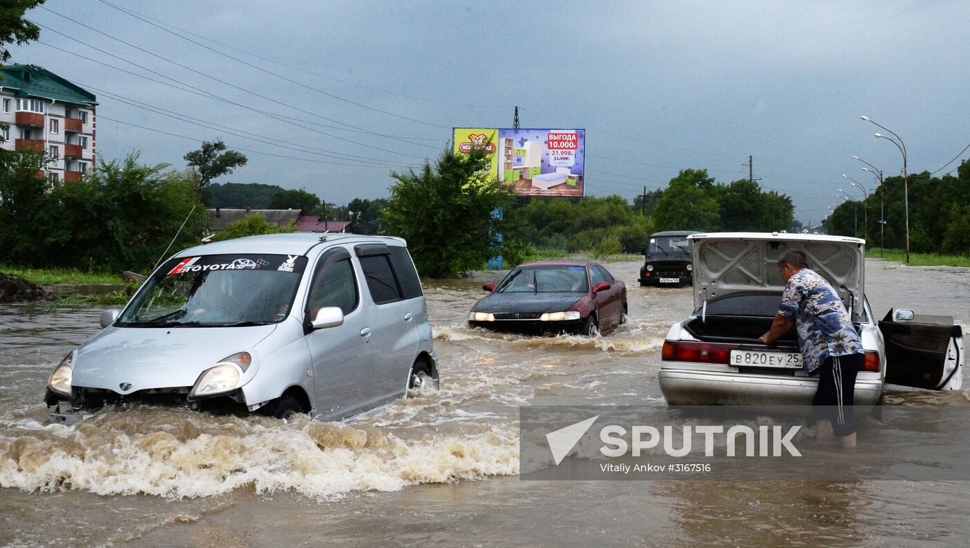 Aftermath of torrential rains in Primorye Territory