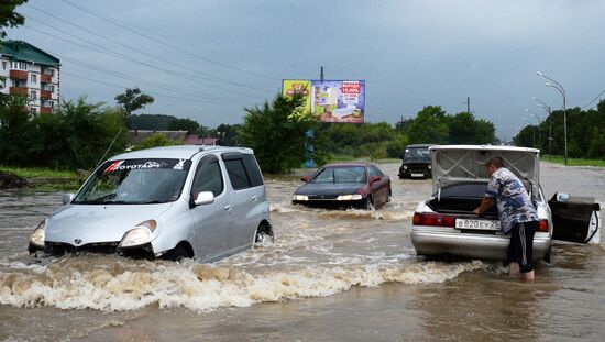 Aftermath of torrential rains in Primorye Territory