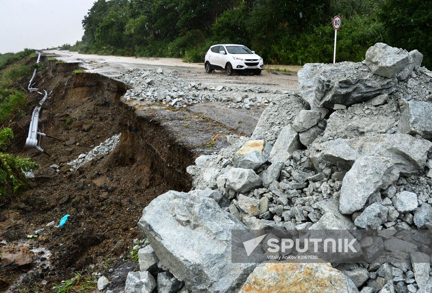 Aftermath of torrential rains in Primorye Territory