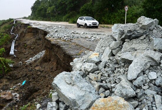 Aftermath of torrential rains in Primorye Territory