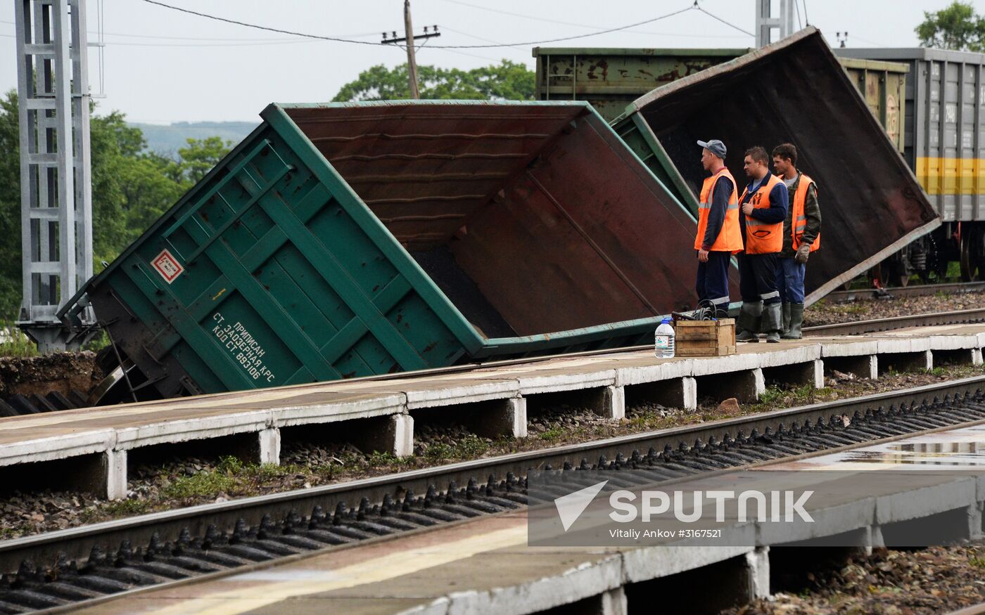 Aftermath of torrential rains in Primorye Territory