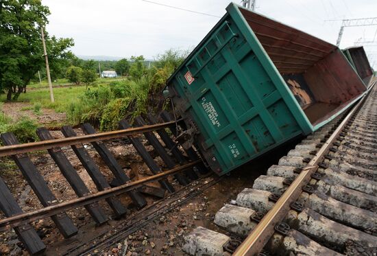 Aftermath of torrential rains in Primorye Territory