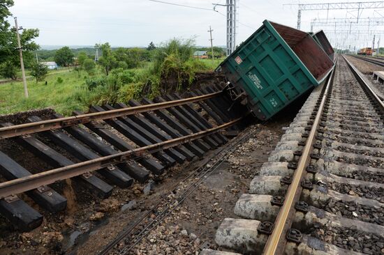 Aftermath of torrential rains in Primorye Territory