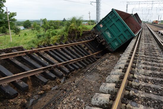 Aftermath of torrential rains in Primorye Territory