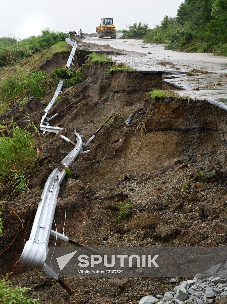 Aftermath of torrential rains in Primorye Territory