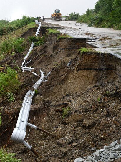 Aftermath of torrential rains in Primorye Territory