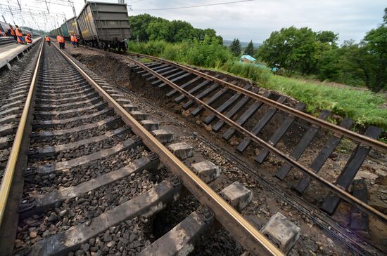 Aftermath of torrential rains in Primorye Territory