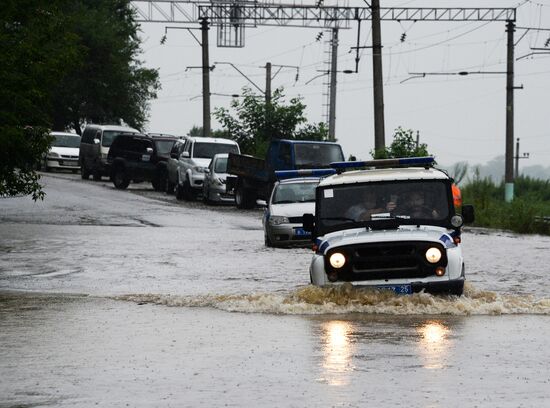 Aftermath of torrential rains in Primorye Territory