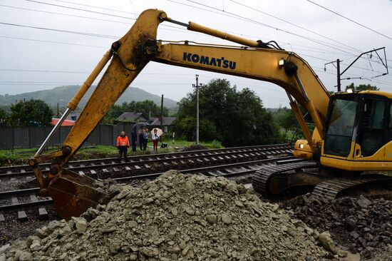 Aftermath of torrential rains in Primorye Territory