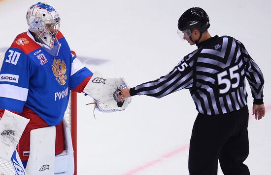 Sochi Hockey Open. Russian Olympic team vs Canadian team