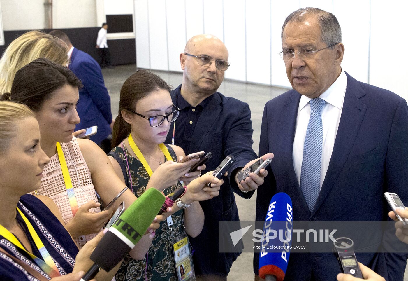 Russian Foreign Minister Sergei Lavrov visits the Philippines
