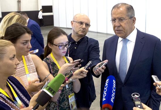 Russian Foreign Minister Sergei Lavrov visits the Philippines