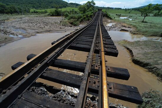 Flash flood in the Primorye Territory