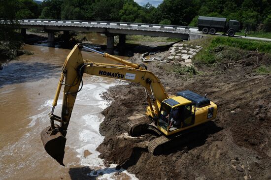 Flash flood in the Primorye Territory