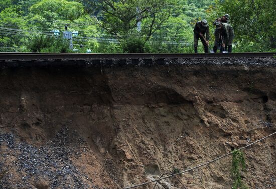 Flash flood in the Primorye Territory