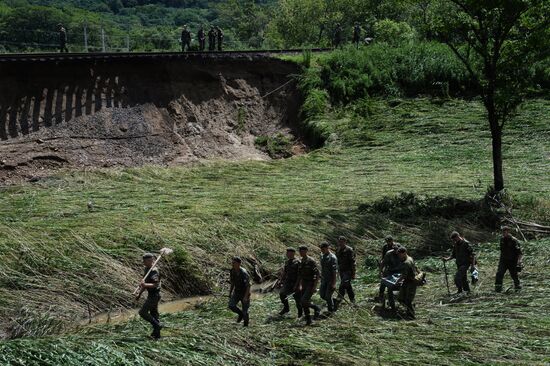 Flash flood in the Primorye Territory