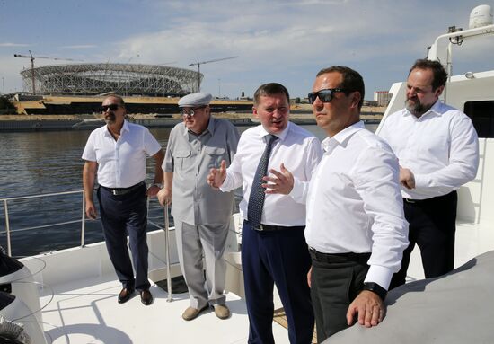 Russian Prime Minister Dmitry Medvedev's working trip to Southern Federal District