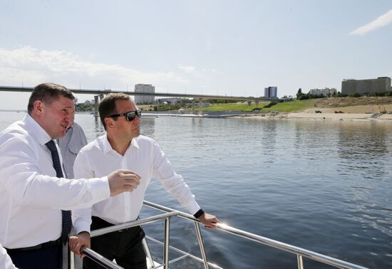 Russian Prime Minister Dmitry Medvedev's working trip to Southern Federal District