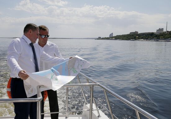 Russian Prime Minister Dmitry Medvedev's working trip to Southern Federal District