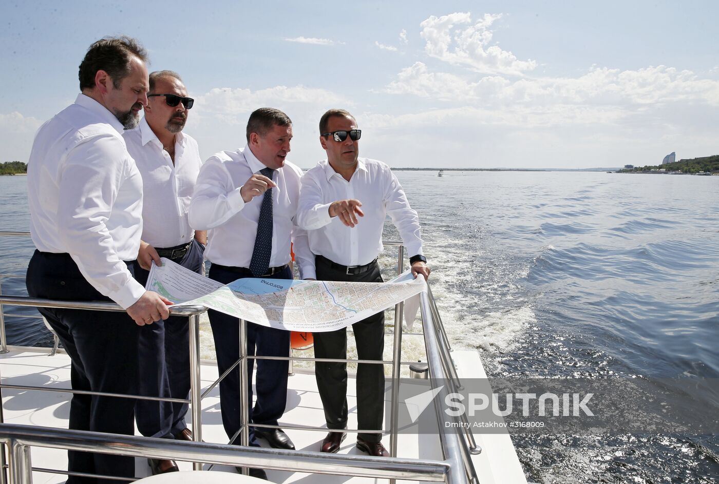 Russian Prime Minister Dmitry Medvedev's working trip to Southern Federal District