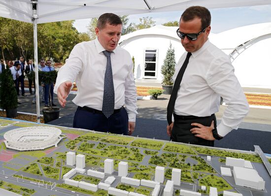 Russian Prime Minister Dmitry Medvedev's working trip to Southern Federal District