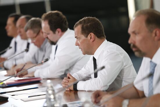 Russian Prime Minister Dmitry Medvedev's working trip to Southern Federal District